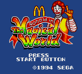Заставка игры Donald no Magical World